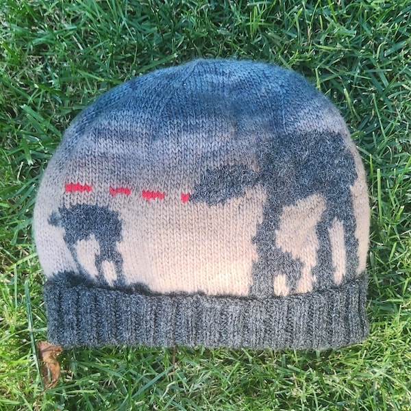 At-At Attack - Adult Hat Knitting Pattern