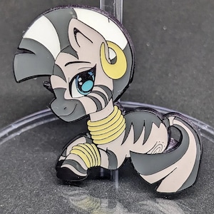 Zecora Zebra Equine Animal Enamel Pin
