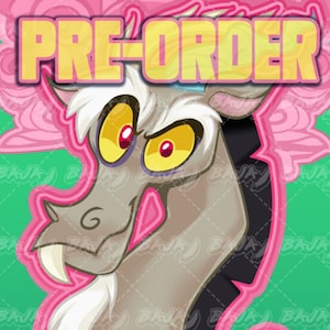 PRÉ-VENDA - Banner de broche de esmalte MLP do Discord