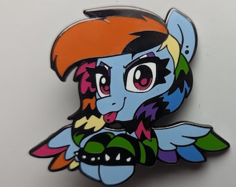 Rainbow Dash Meme Scene My little pony Enamel pin