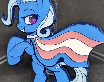Transgender Trans Unicorn Trixie Lulamoon Collector  MLP Enamel Pin