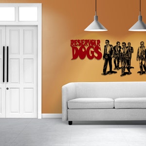 Gangster Crew Metal Wall Art, Bold Retro Silhouette Decor for Man Cave, Movie Room, Studio or Bar Area, Black Iron Minimalist Wall Accent