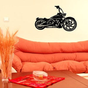 Wall Decor, Metal Wall Art,Housewarming Gift,Wire Art Wall Decor,Wall Art,Motorcycle wall art,Above Bed Decor,Bike Lover,Huge Wall Art
