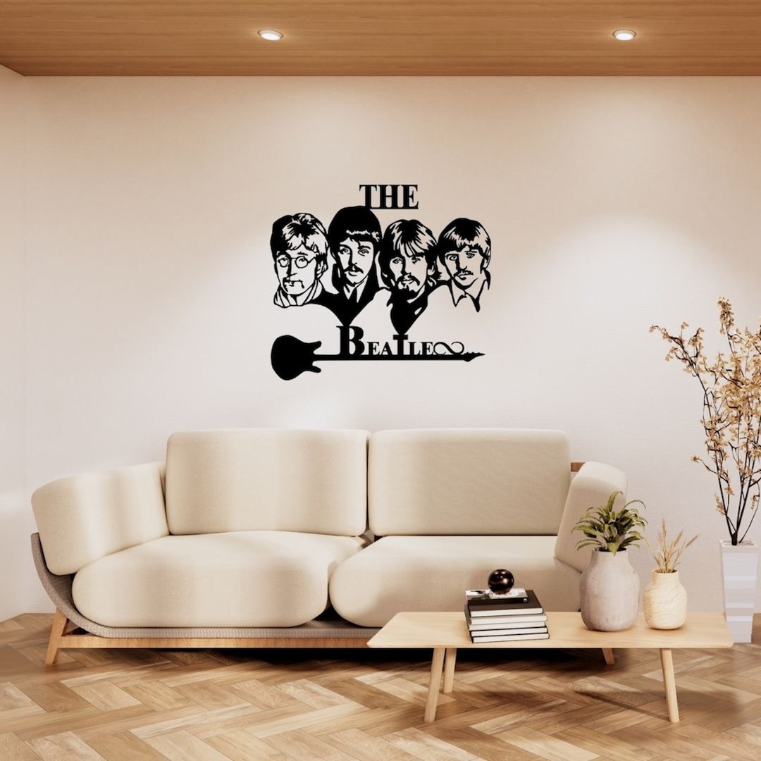 The Beatles Metal Wall Art Inspired Metalwork Iconic Music Love Me Do