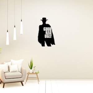 Wall Decor, The Good, the Bad and the Ugly, Metal Wall Art, Wall Decor, Movie Scene Wall Hangings, Iconic Scene, Clint Eastwood, Western