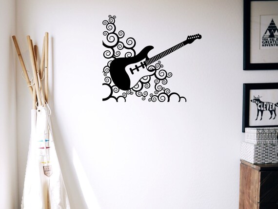 Déco métal guitare wall art