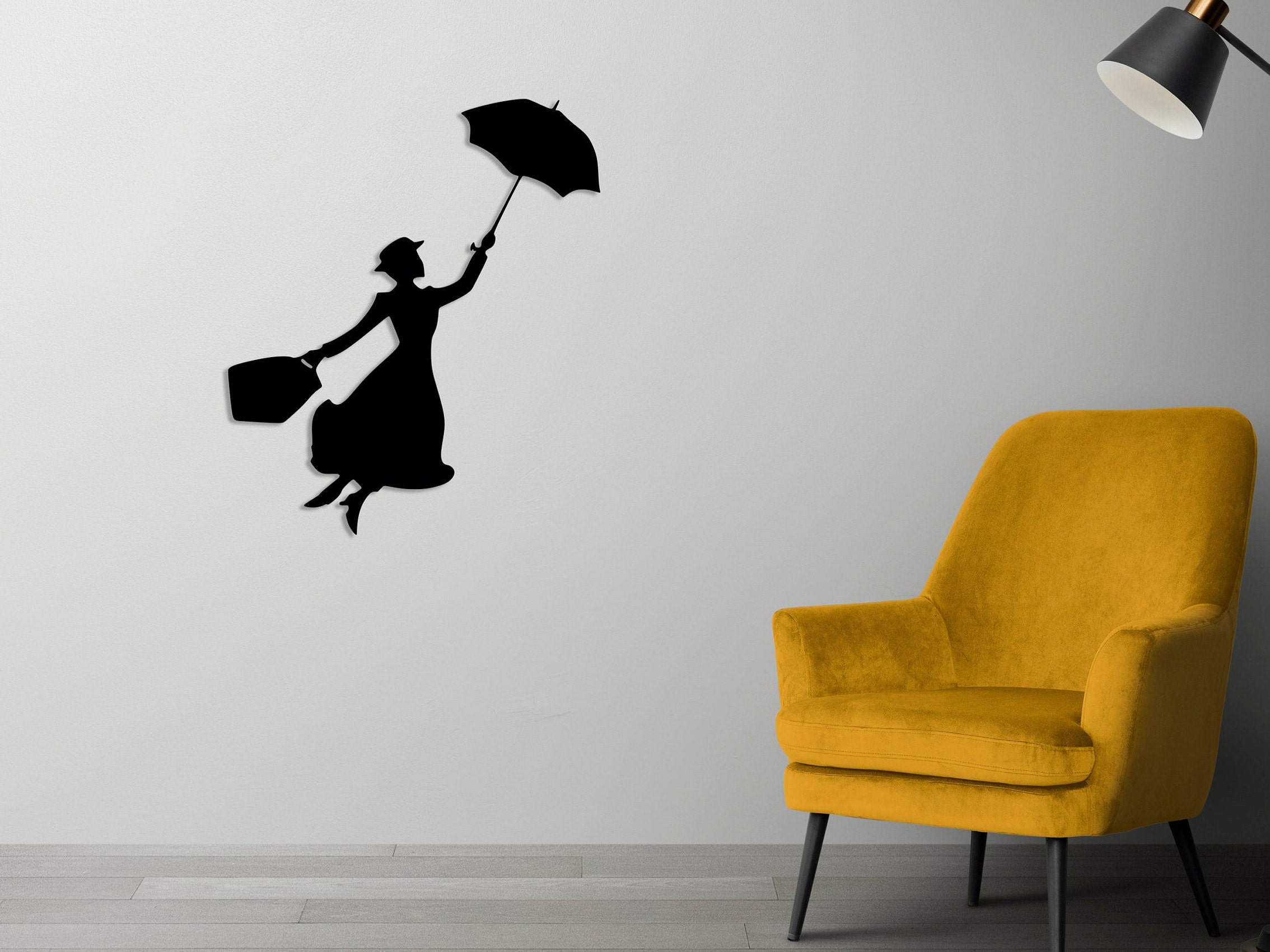 Elegant Mary Poppins Metal Wall Art Disney Inspired Vintage - Etsy