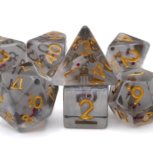 Astronaut Resin Dice Set | 7 Pieces | DnD Dice | Space Suit | Tabletop RPG | Nerdy Gift