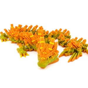 Bamboo Dragon 3D Print - 100+ Colors - Articulated Fidget Toy - Flexi - Cinderwing3d - Custom - Made to Order | Nerdy Gift