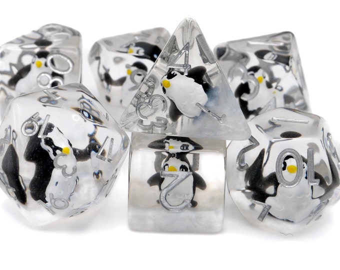 Frozen Penguin RPG Dice Set main image 0