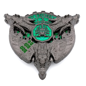 Dragon Medallion Spinning Metal DnD Dice | 7 in 1 Fidget RPG Dice | Dragon Scale Gyro Dice | Dungeons & Dragons | Gear Roulette  | Gift Box