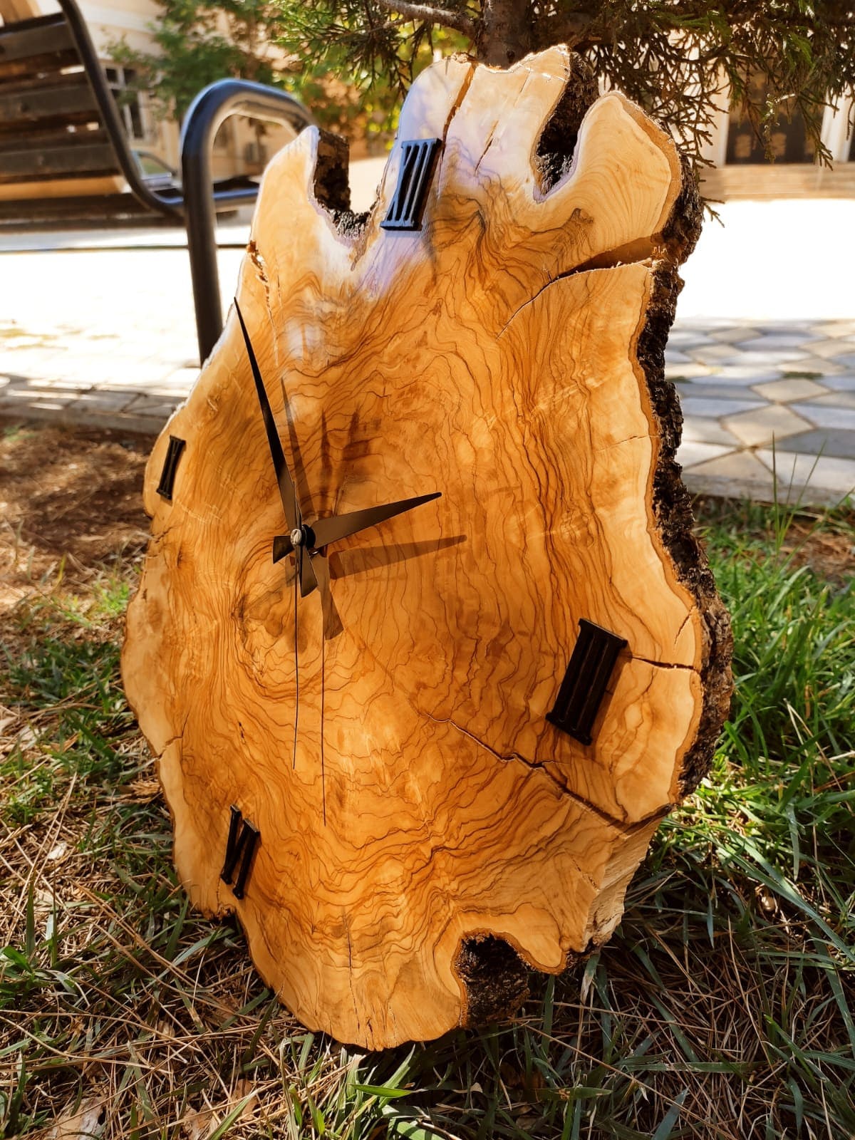 Olive Wood Wall Clock & Wooden Clock,wall Clock Wood, Christmas Gift