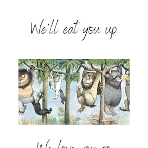 Where the wild things are Party printable