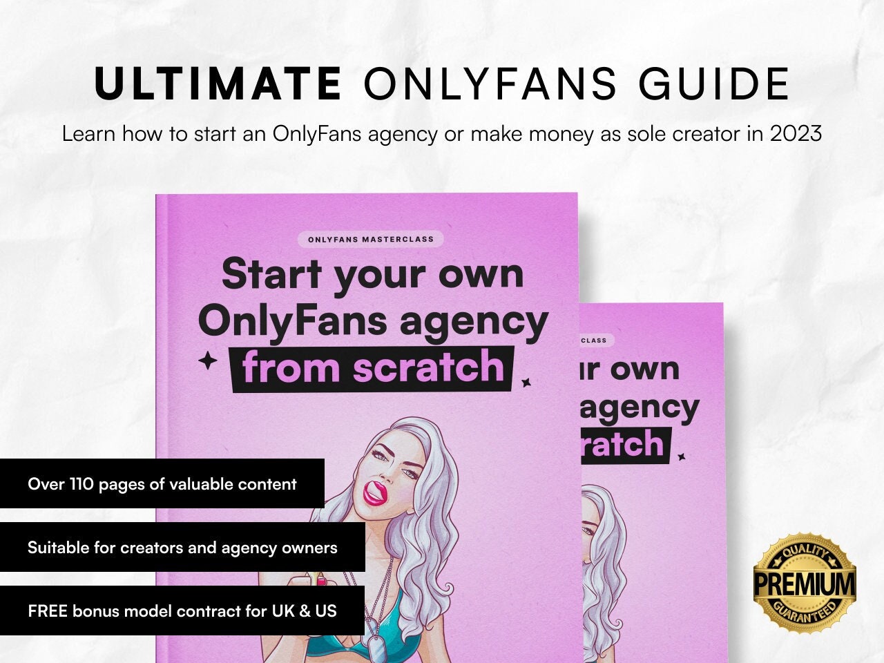 How to Start Onlyfans Agency in 2023 160 Pages ULTIMATE Guide Make Thousands per Month - Etsy