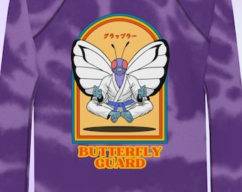 Butterfly Guard BJJ Rash Guard: Jiu-Jitsu No Gi, Funny Gift