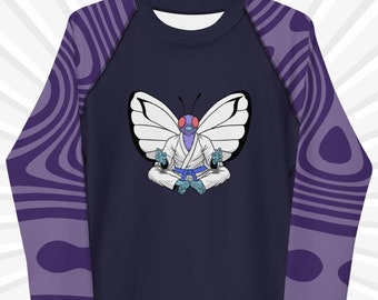 Butterfly Guard BJJ Rash Guard: Unisex Jiujitsu Training