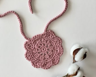 Crochet Flower Bib for Baby