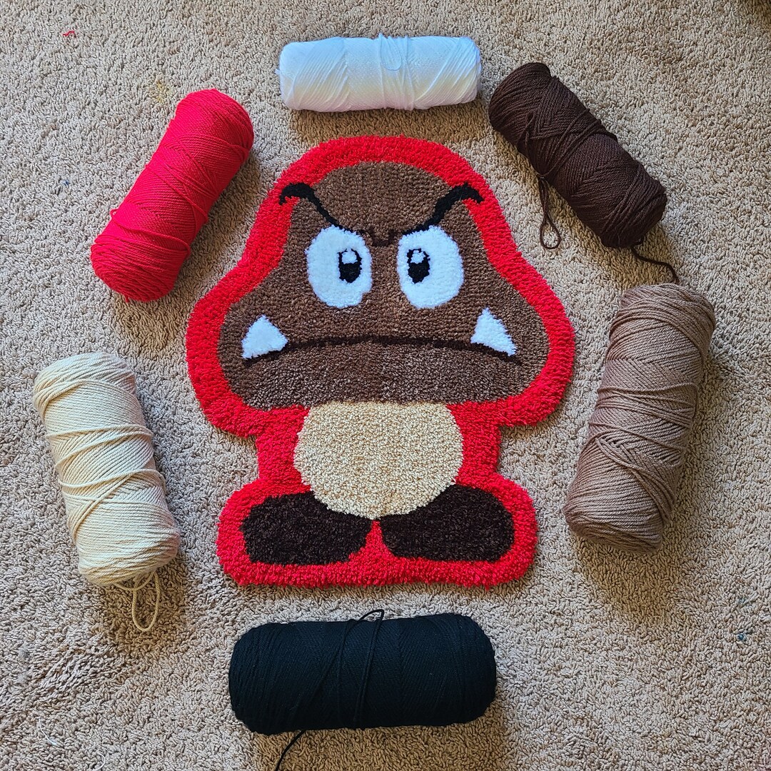 Goomba Tufted Rug Goomba Character Rug - Etsy Canada
