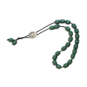 100% Handmade Holy Mountain Prayer Rope Incense Nutmeg Wood  | 25 Beads