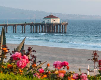 Manhattan Beach, California in Spring Photo Print (8"x12" and 12"x18")