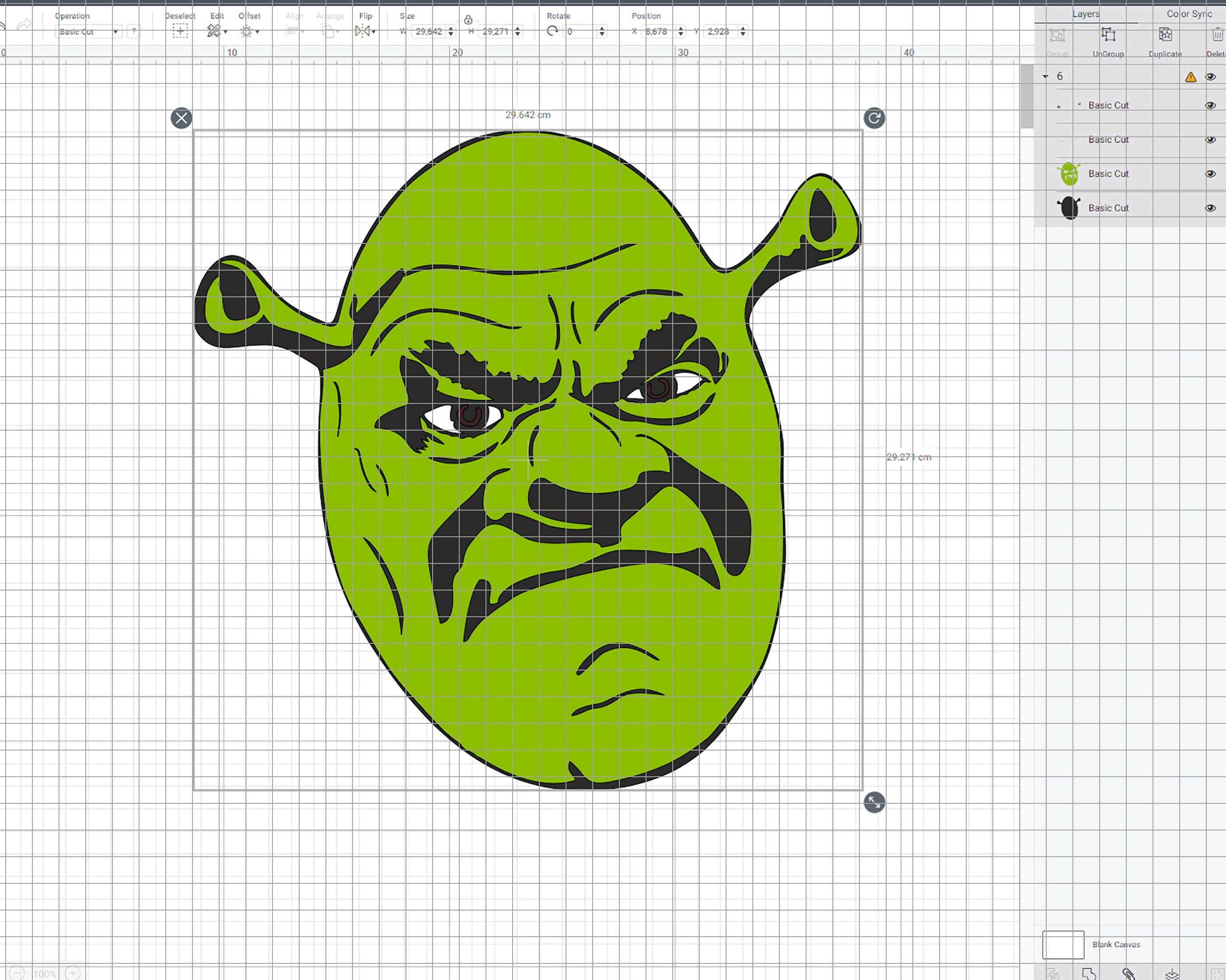 SVG PNG Cricut File Layered Cut Design for Printing, Engraving