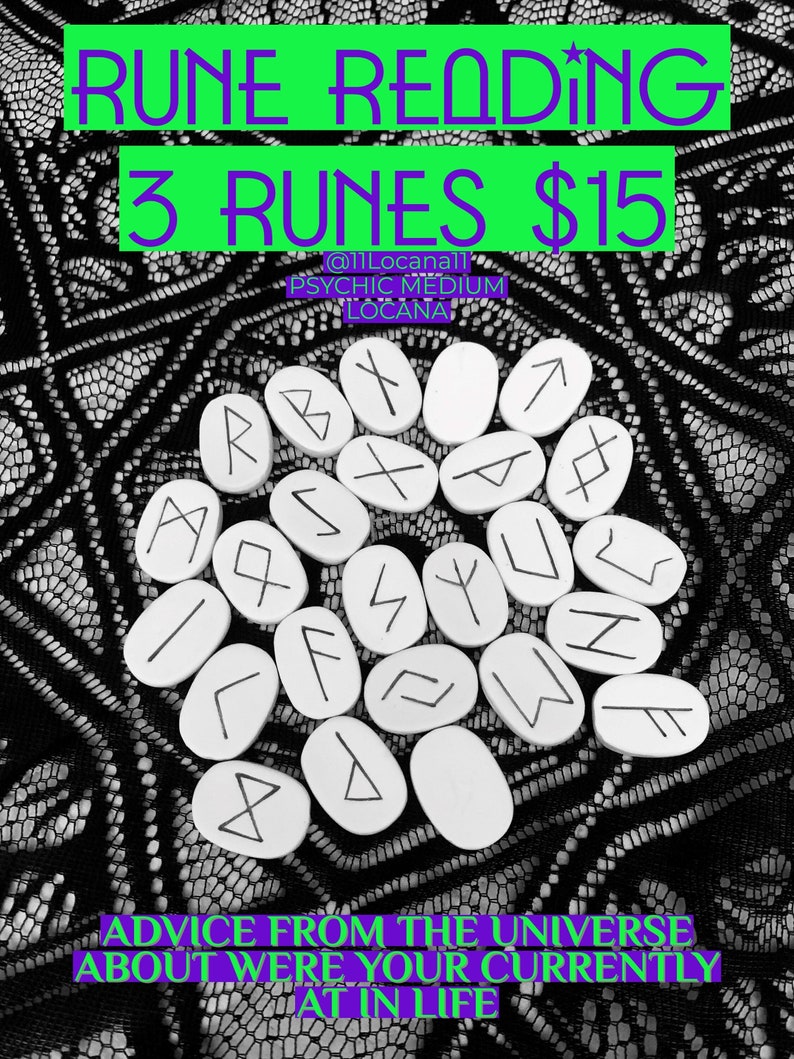 Reading Rune Layouts PSYCHIC READING, Rune Reading (3 Runes) - Etsy