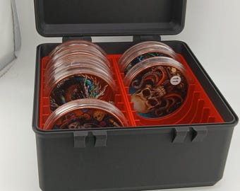 3D-Printed 5oz Copper Capsuled Round Storage Box (12.25mm thickness or less)
