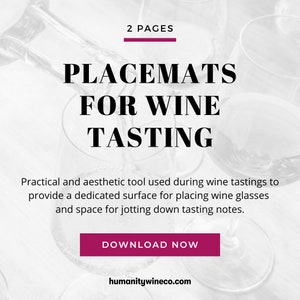 Printable Wine Tasting Placemats Instant Download Wine - Etsy