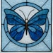 Butterfly Stained Glass Pattern PDF – Beginner Printable Template for ...