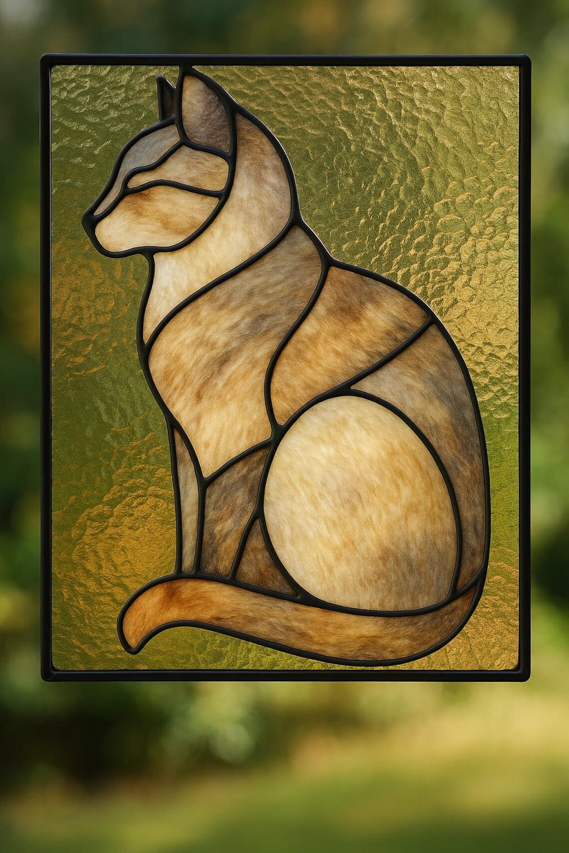 Elegant Cat Stained Glass Patterns Pictures
