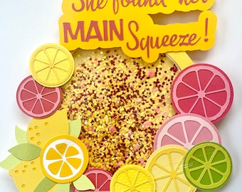 She Found Her Main Squeeze Bridal Shower Cake Shaker Topper!