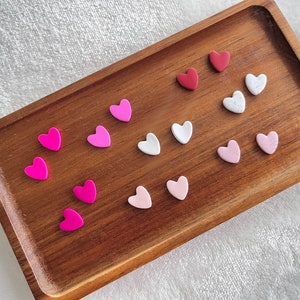 Polymer Clay Earrings | Heart Studs | Cute Heart Earrings | Gifts for Wife | Matching Earrings | Gifts for Friends