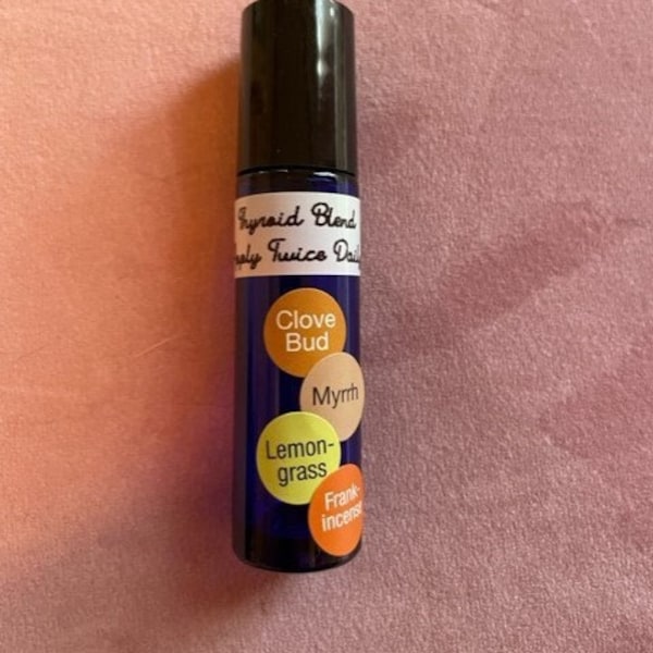 Thyroid Essential Oil Blend in a Roller Ball Bottle