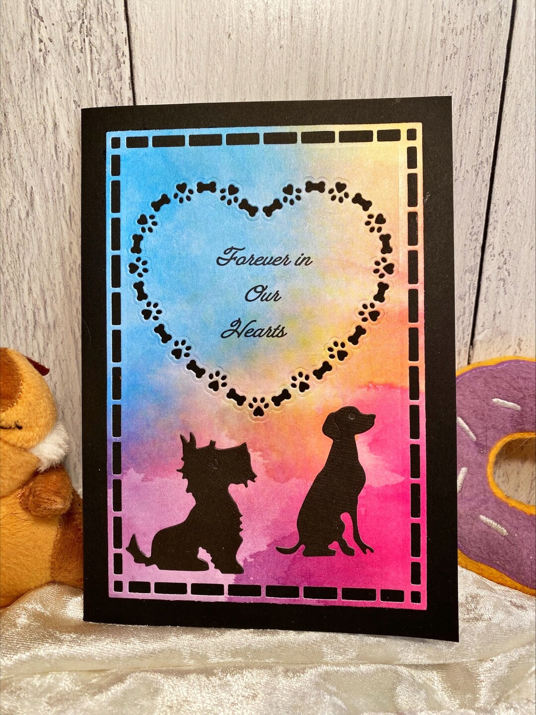 Handmade Sympathy Card for Loss of a Dog 5x7 / Pet Loss Etsy