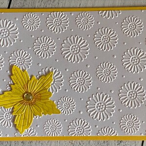 Sonnenblumen Grußkarten mit Sonnenblumen, handgefertigte Grußkarten mit einer Sonnenblume und einem Edelstein, Karten für alle Anlässe, 6er Set, 5.5x4.25
