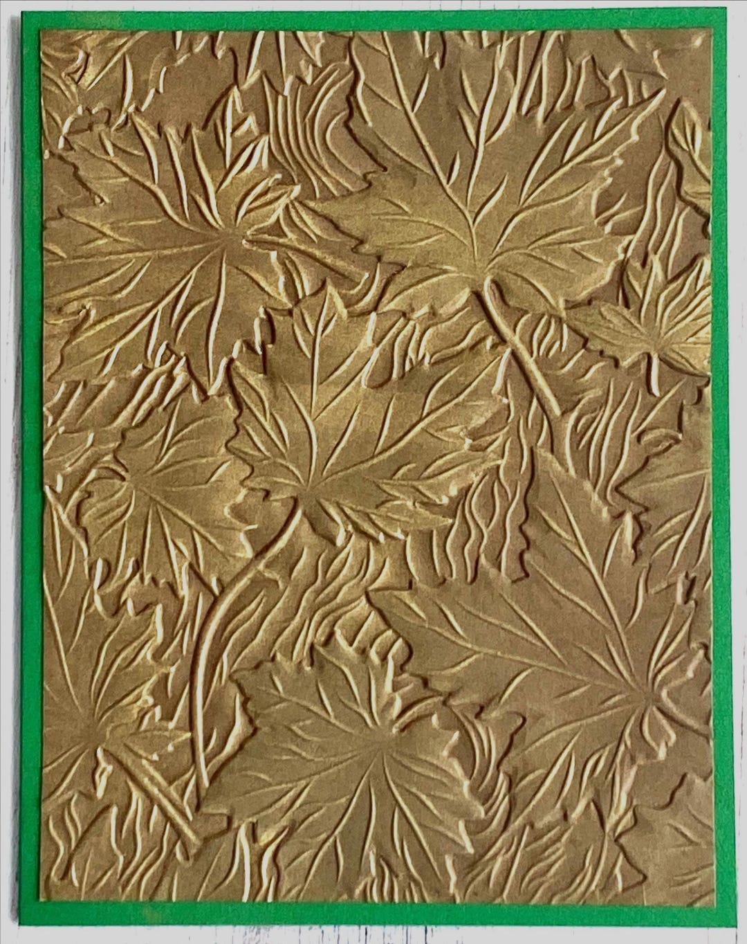 Embossed Maple Leaf Notecards, Handmade Fall Cards, Set of 6 - Etsy