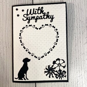 Compassione per la perdita di un cane 5x7