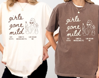 Girls Gone Mild Bachelorette Shirts Spa Bachelorette Custom Bach Trip Girls Weekend Shirts Bridal Party Gift
