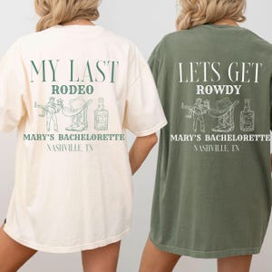 Customizable Country Bachelorette Comfort Colors Shirt: Nashville Western Theme