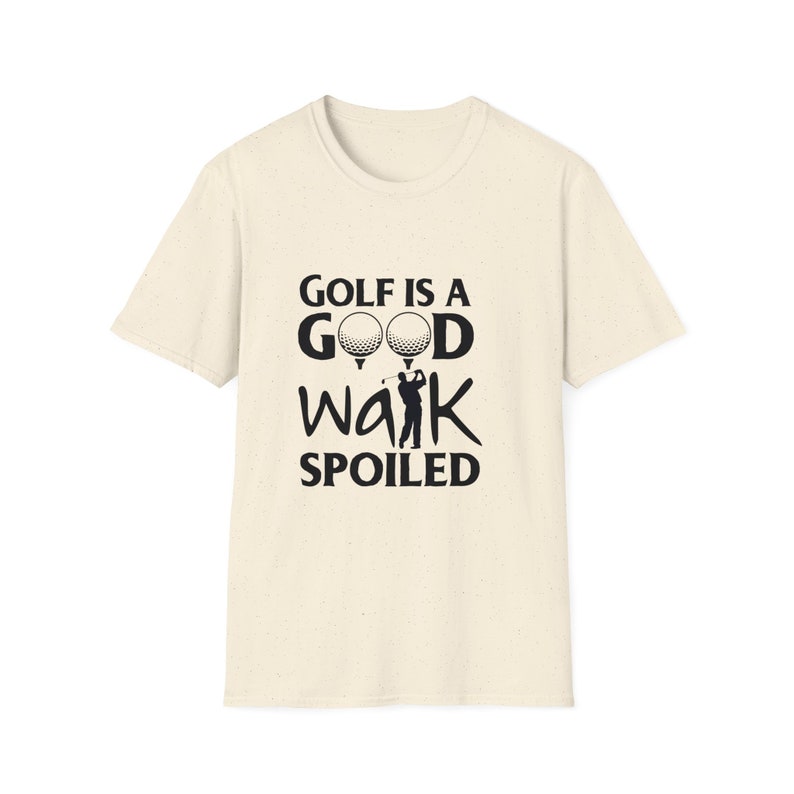 Golf es un buen paseo estropeado, camiseta unisex, camiseta de estilo suave. imagen 1