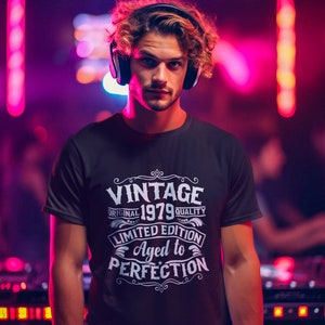 Vintage 1979 Birthday Shirt, Unisex Tee, Soft Style T-shirt
