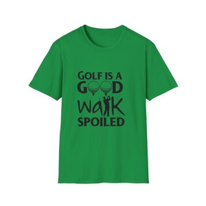 Golf es un buen paseo estropeado, camiseta unisex, camiseta de estilo suave. imagen 2