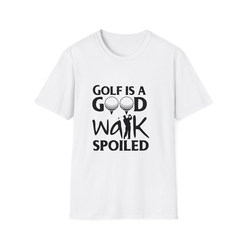 Golf es un buen paseo estropeado, camiseta unisex, camiseta de estilo suave. imagen 6