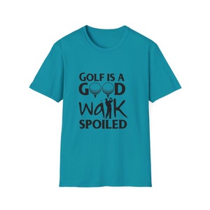 Golf es un buen paseo estropeado, camiseta unisex, camiseta de estilo suave. imagen 9