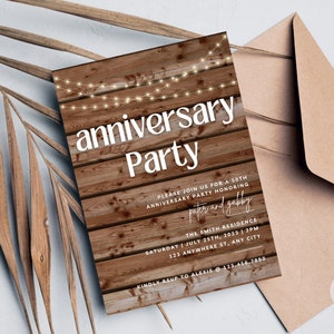 Faire-part 50e anniversaire, faire-part d'anniversaire de mariage, faire-part de fête d'anniversaire, modèle d'invitation d'anniversaire, modèle numérique