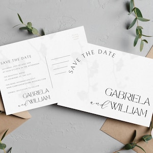 Cartolina Save The Date, modello di invito per matrimonio italiano, inviti per matrimonio con codice QR, modello di invito digitale, timbro Save The Date
