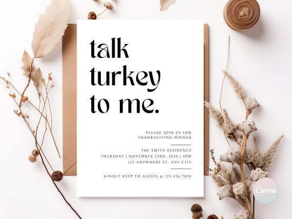 "Talk Turkey To Me" Thanksgiving Banner - Festive Holiday Decor For Mantle, Wall, Or Party - View #4