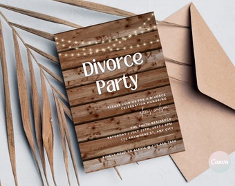 Divorce Party Invitation, Divorce Party Invite, Divorce Celebration, Breakup Party, Divorced Party, Divorce Invitation, Digital Invite