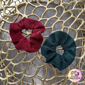 Christmas Hair Scrunchies - Christmas Colors Hair Scrunchie - Cute Red and Green Hair Scrunchies - Jumbo Hair Scrunchies - Hair Accessories