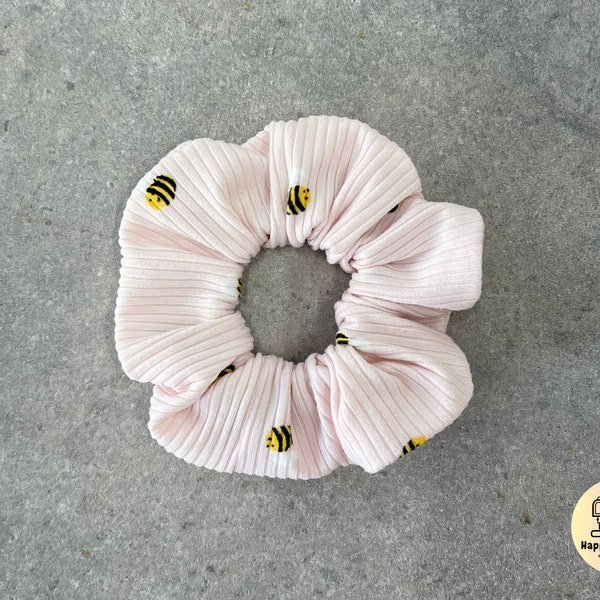 Handmade Hair Scrunchie - Bee Hair Scrunchie - Bees Hair Scrunchie - Hair Scrunchies - Hair Accessories - Bumble Bee Hair Scrungie